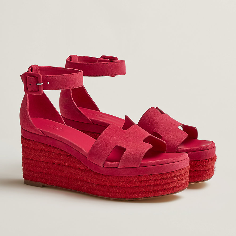 Elda espadrille 80 Baby Blue Epsom Calfskin